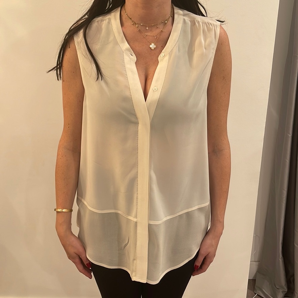 COPY - Joie white silky top size M